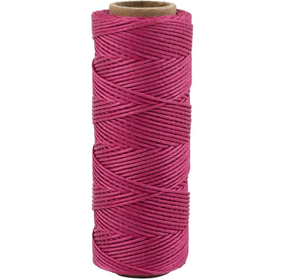 Kunst & Handwerk Ausstattung - Creativ Company - Bamboo cord dark pink 65m - 503489