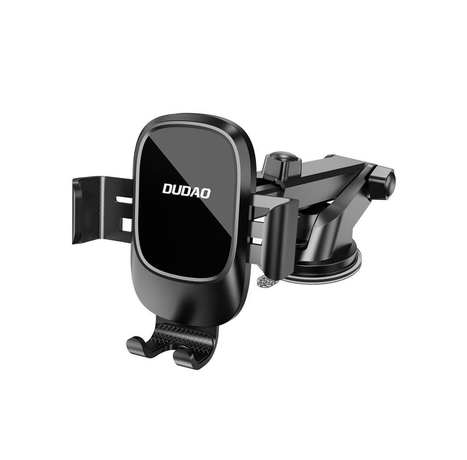 Handys - Anderes Zubehör - Dudao F5N+ smartphone holder with suction cup gravity - black - 6973687248925