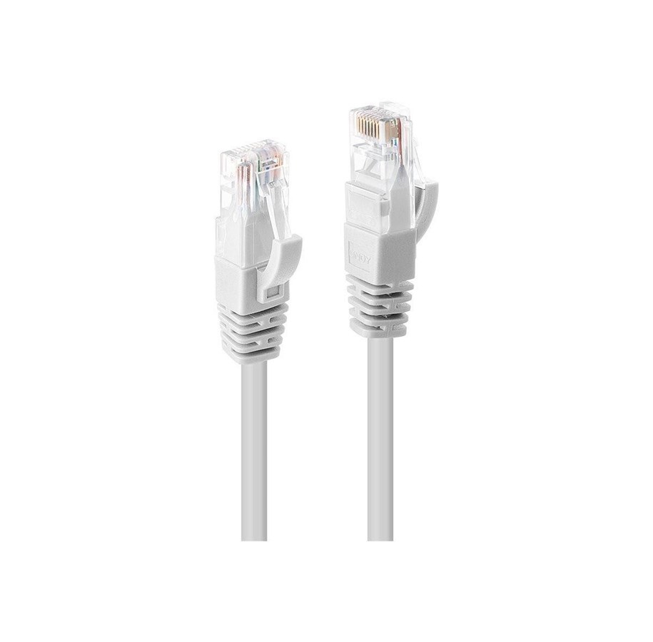 Netzwerk - Kabel - Lindy patch cable - 5 m - white - Weiß - 5m - 48095