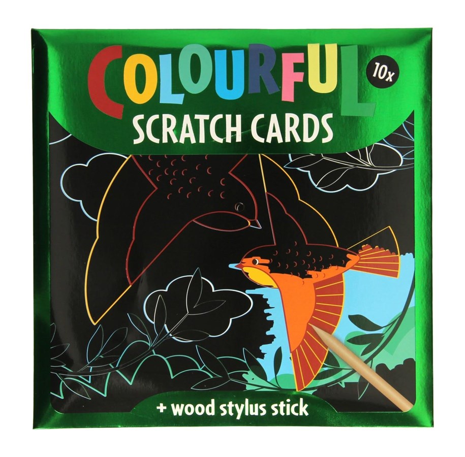 Kunst & Handwerk Ausstattung - Wins Holland Scratch Cards - Birds and Butterflies 10 Sheets - KN5433