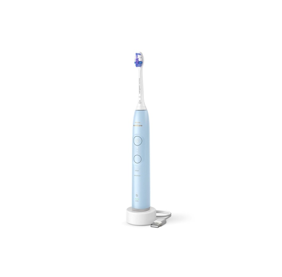Elektrische Zahnbürsten - Philips Elektrische Zahnbürste Sonicare 6100 series HX7406 - tooth brush - light blue - HX7406/01