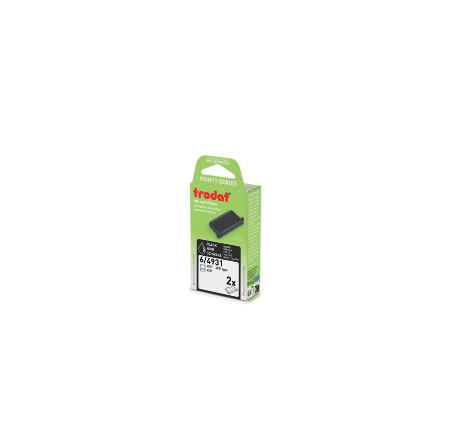 Kreativ-Spiele - Trodat Stempel Trodat replacement pads 2 pcs black 6/4931/SB - 35057