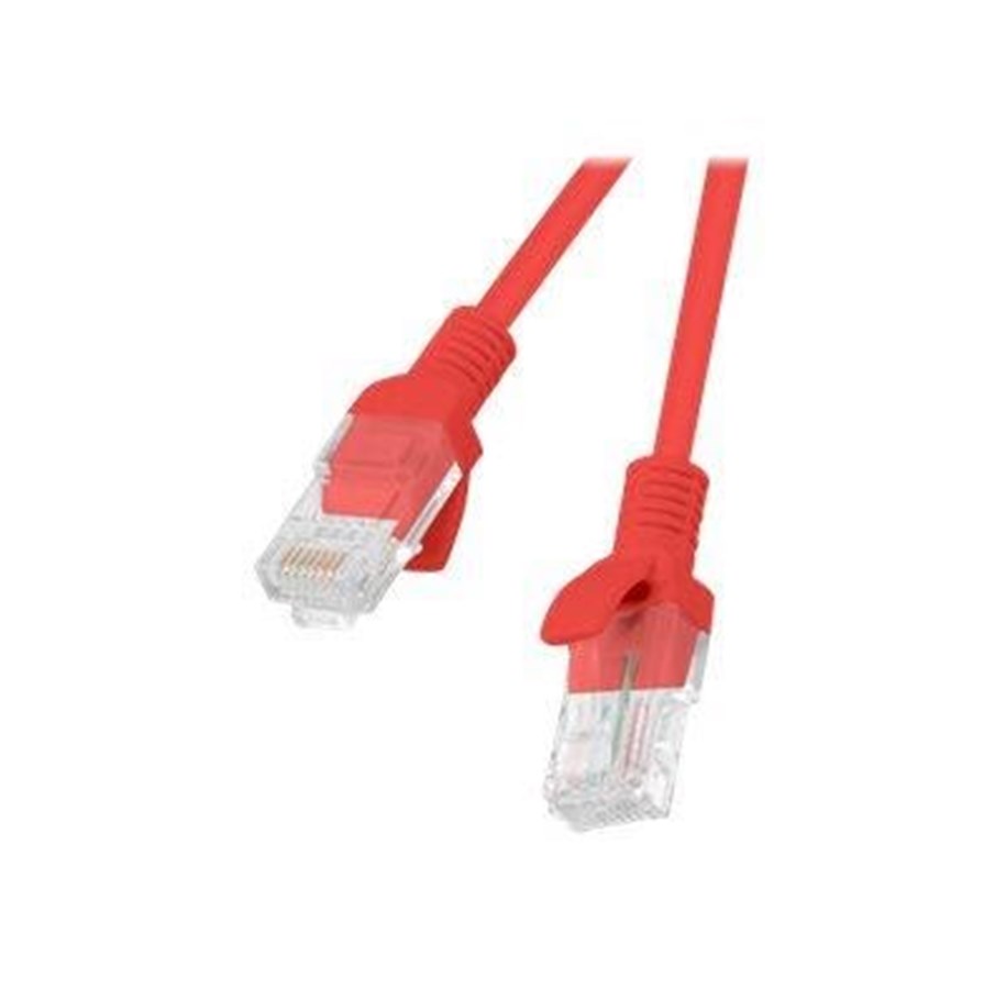 Netzwerk - Kabel - Lanberg patch cable - 1 m - red RAL 3017 - Rot - 1m - PCU6-10CC-0100-R