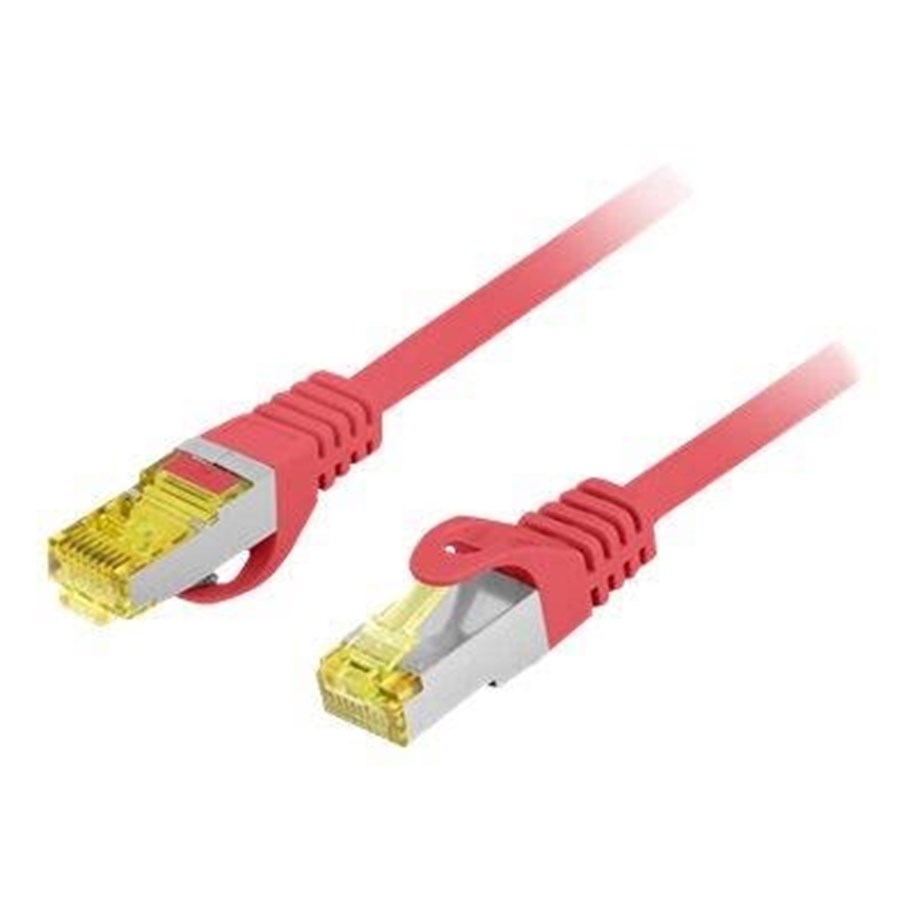 Netzwerk - Kabel - Lanberg patch cable - 50 cm - red RAL 3017 - Rot - 0.5m - PCF6A-10CU-0050-R