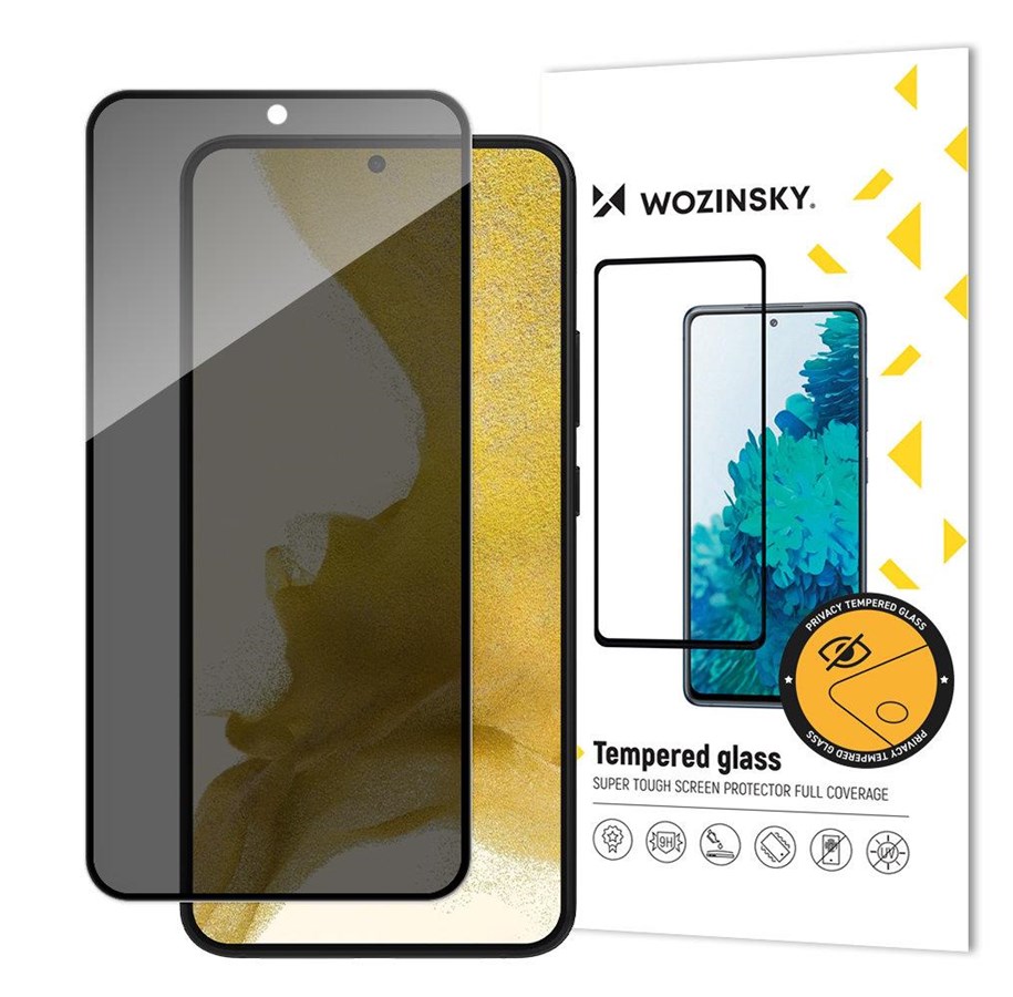 Handys - Schutzfolie - Wozinsky Privacy Glass Samsung Galaxy S23+ tempered glass with Anti Spy privacy filter - 9145576273593