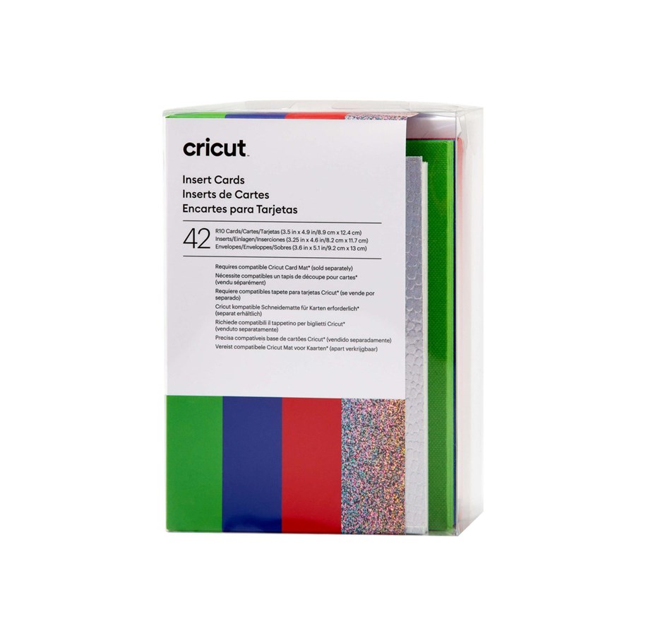 Label printer - Cricut Rainbow Scales Sampler - insert card - 42 pieces - 8.9 x 12.4 cm - R10 - blue red green - 2009467