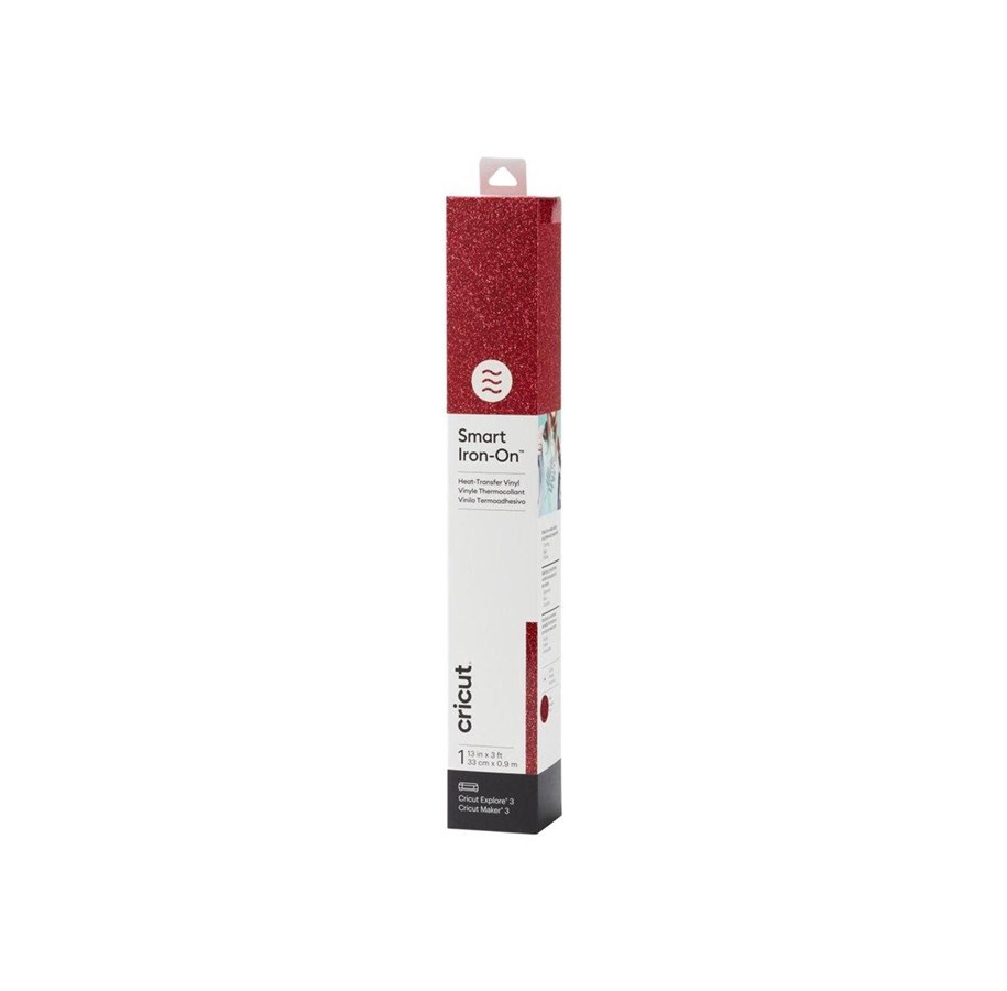 Label printer - Cricut Smart Iron-On - craft material - 33 x 90 cm - red - vinyl - 2008675