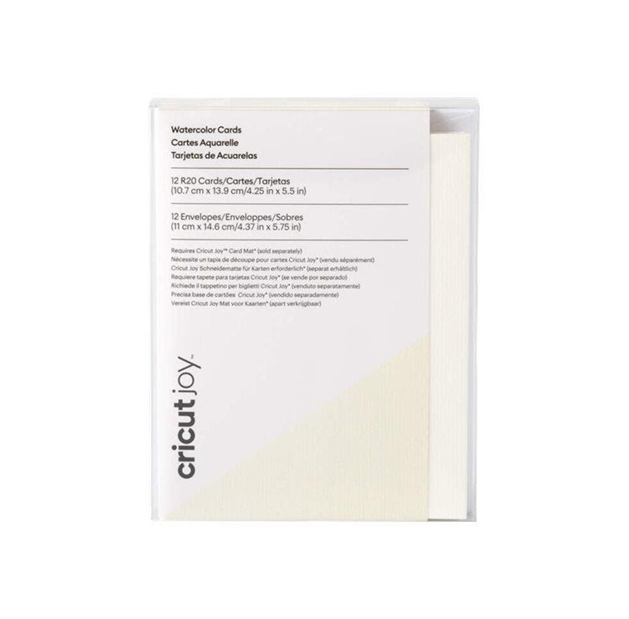 Label printer - Cricut Joy - watercolor card - R20 - 10.7 x 13.9 cm - ivory - pack of 12 - 2009984