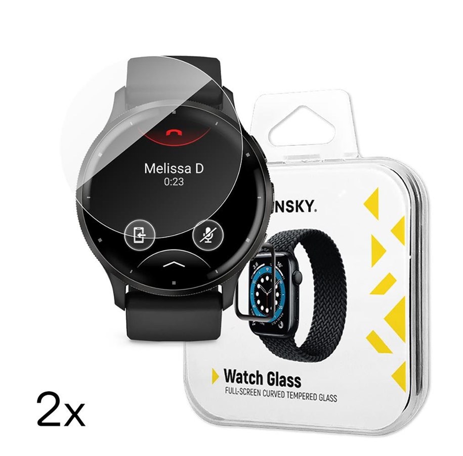 Handys - Schutzfolie - Wozinsky Full Glue Tempered Glass for Garmin Venu 3 45mm (2 pcs) - 5907769366253