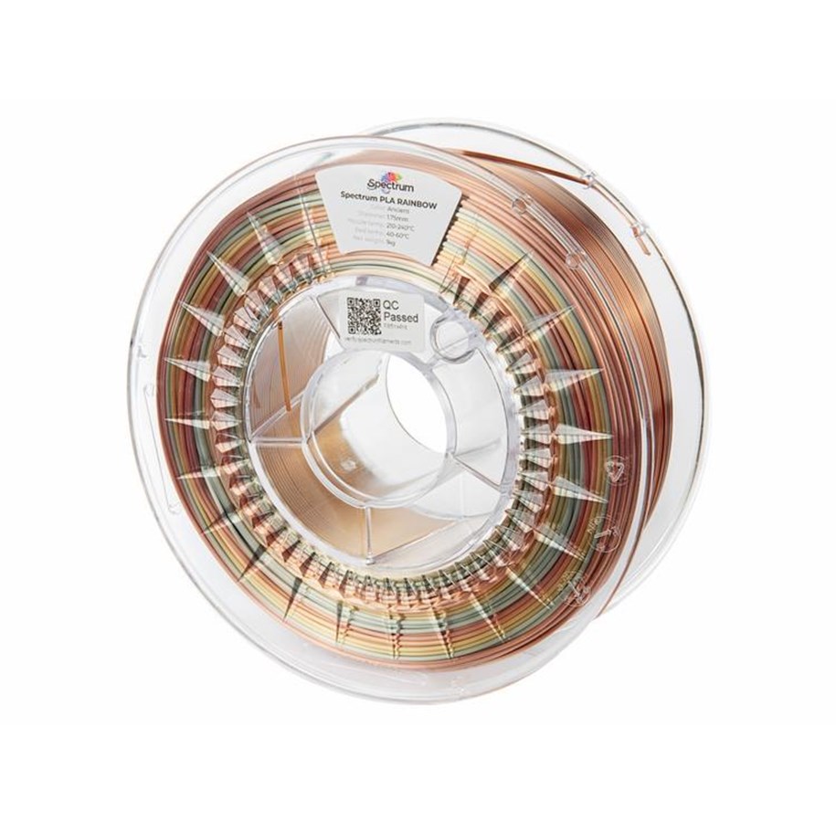 Filament - 3D Drucker - Spectrum 3D Filament / PLA SILK Rainbow / Ancient / ⌀ 1.75 mm / 1 kg - 81021