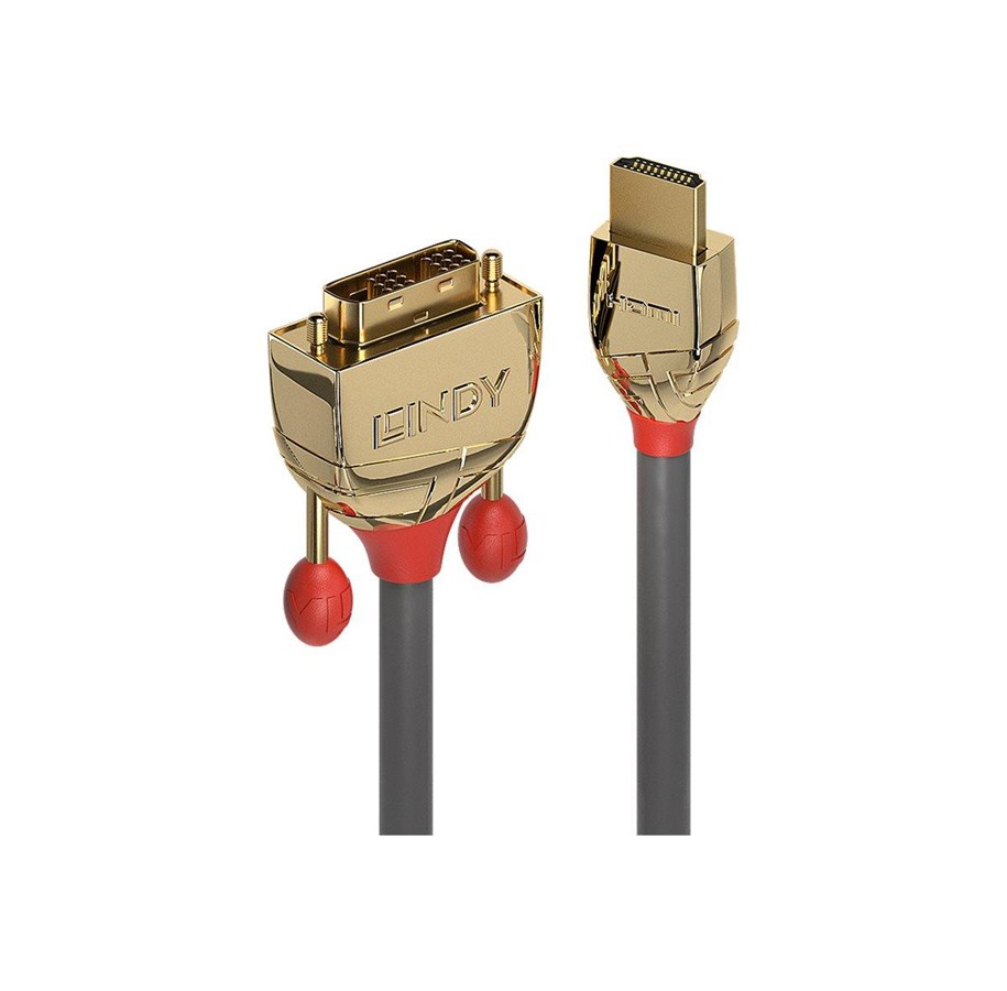 Display Kabel - Lindy Gold Line adapter cable - HDMI / DVI - 3 m - 36196