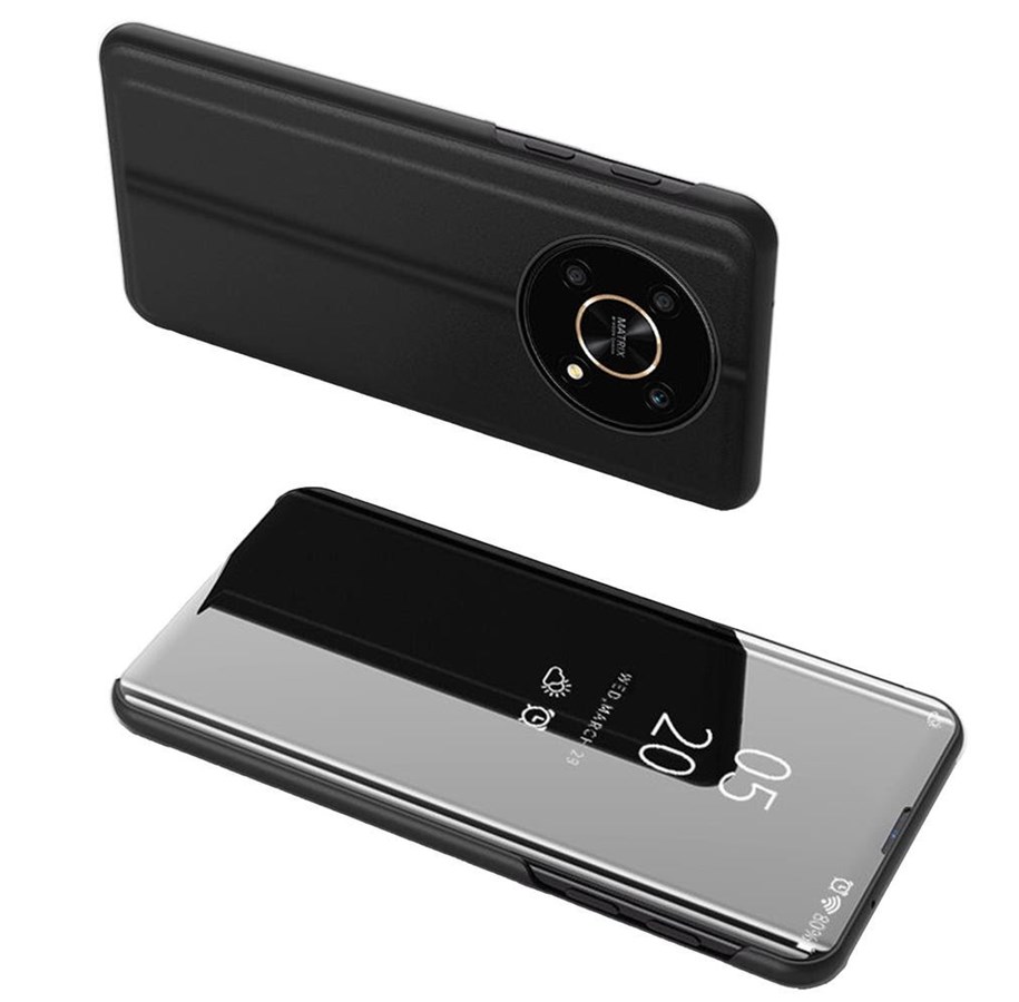 Handys - Cover & Cases - Hurtel Clear View Case for Honor X9 / X9 5G / X30 / Magic4 Lite Flip Cover Black - 9145576266892