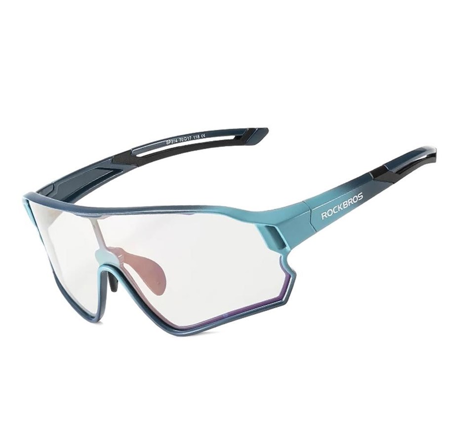 Sport & Fitness - Rockbros 14110009005 polarized cycling glasses for children 8-14 years old - blue - Rockbros-14110009005