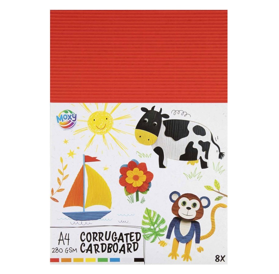 Kreativ-Spiele - Creative Craft Group Ribbed Craft Cardstock A4 8 Sheets 8 Colors - 110014