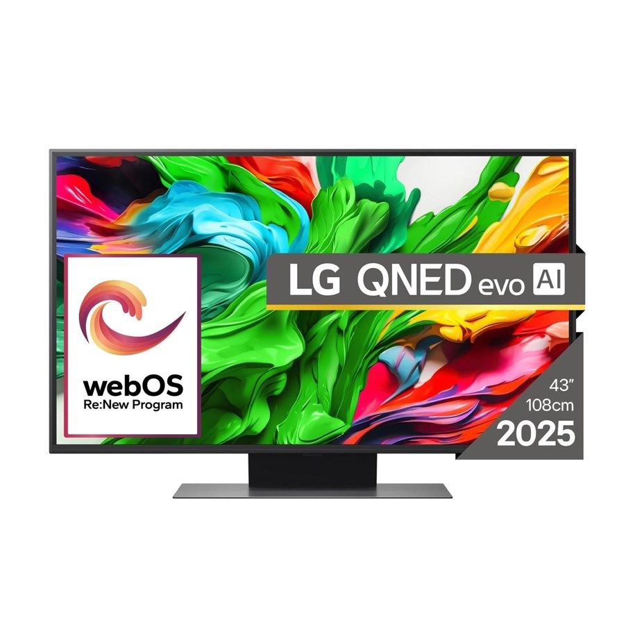 Flachbild TV - LG 43" Flachbild TV LED 4K 43 colos QNED evo AI QNED86 4K Smart TV 2025 - 43QNED86A3C