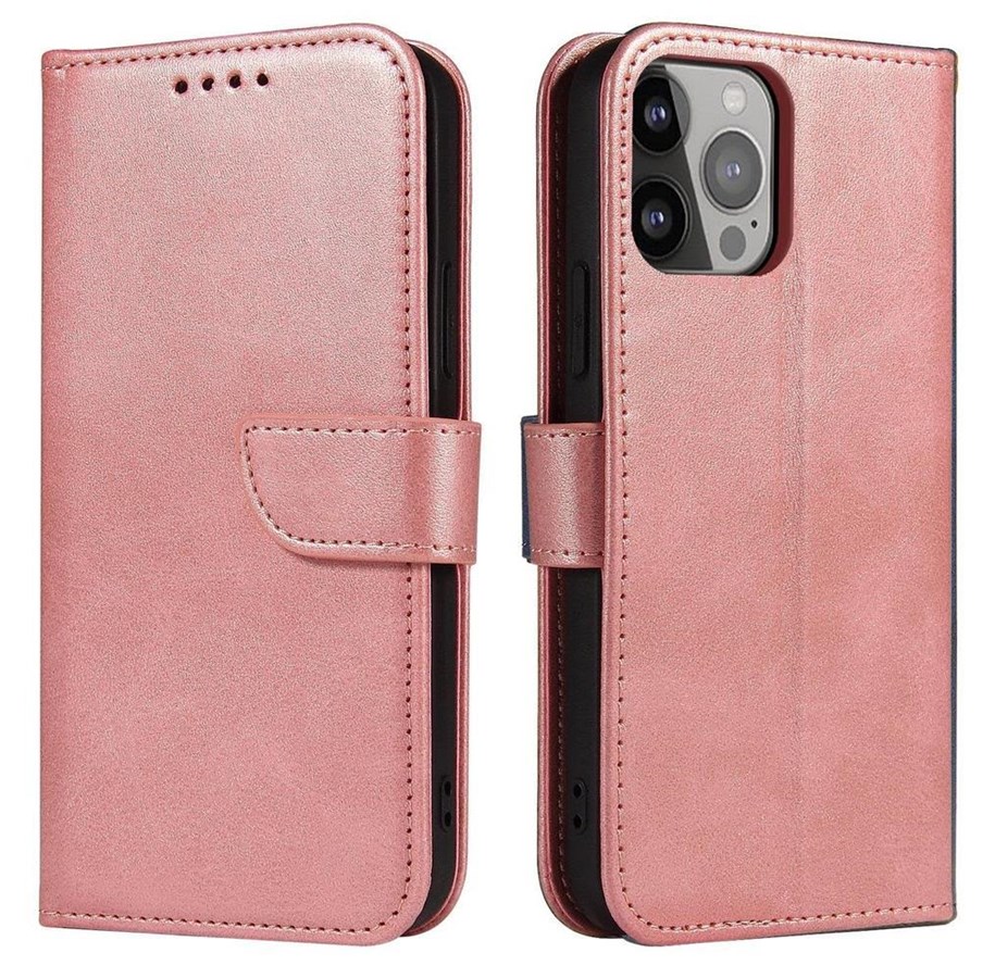 Handys - Cover & Cases - Hurtel Magnet Case for Samsung Galaxy S23+ Flip Cover Wallet Stand Pink - 5907769351082
