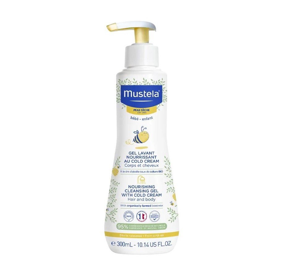 Gesichtspflege - Mustela Cold Cream Gentle Cleansing Gel – 300 ml - 3504105036089