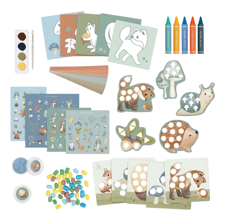 Kreativ-Spiele - Bambolino Toys Little Dutch Craft Box - Forest Friends - 126046