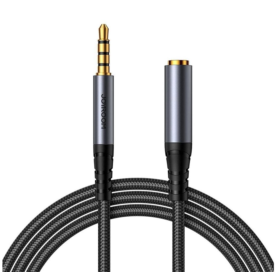 Audio Kabel - Joyroom stereo audio cable AUX 3.5 mm mini jack (male) - mini jack (female) 1.2 m black (SY-A09) - SY-A09-error