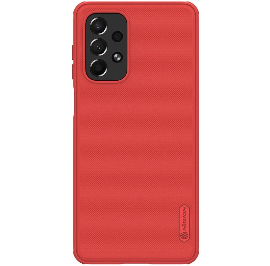 Handys - Cover & Cases - Nillkin Super Frosted Shield Pro Rugged Case Cover for Samsung Galaxy A73 Red - 6902048237735