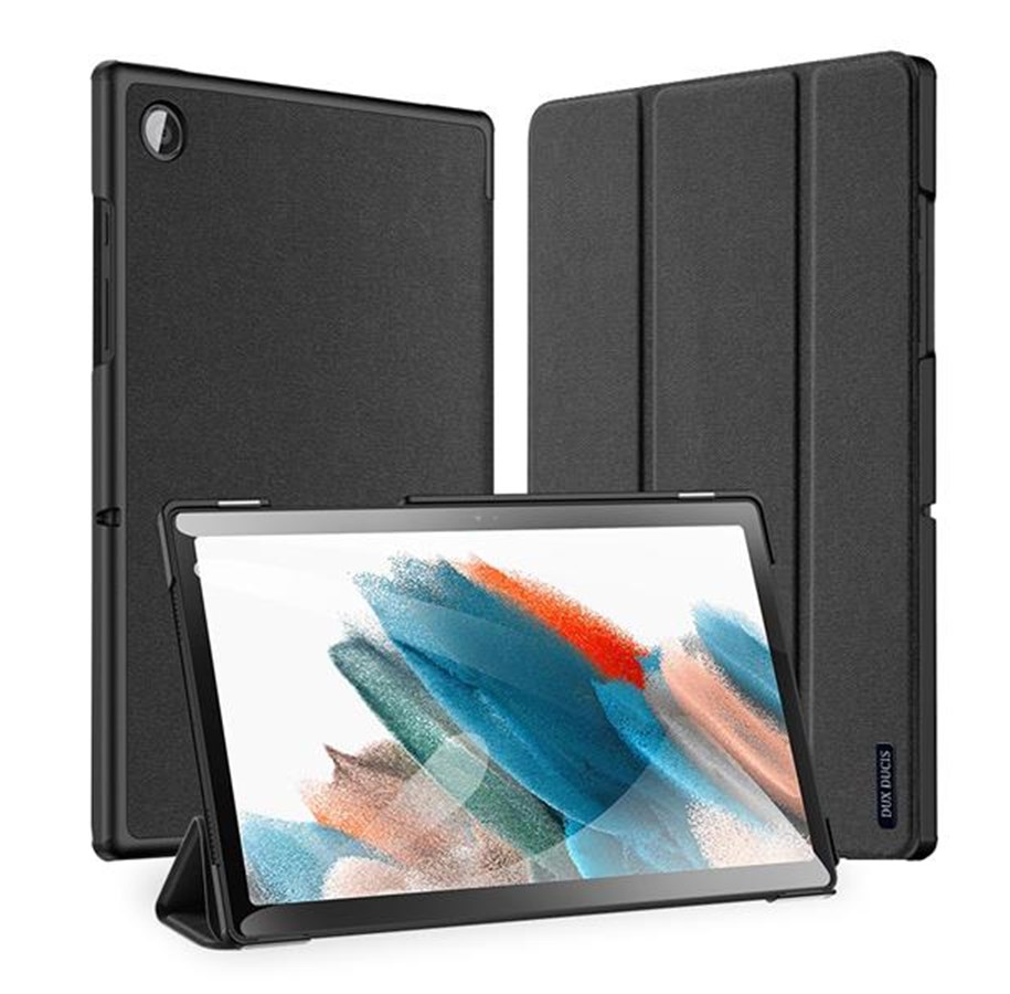 Tablets - Cover & Case - Dux Ducis Domo Foldable Cover Tablet Case with Smart Sleep Function Stand Samsung Galaxy Tab A8 10.5'' 2021 Black - 6934913043370