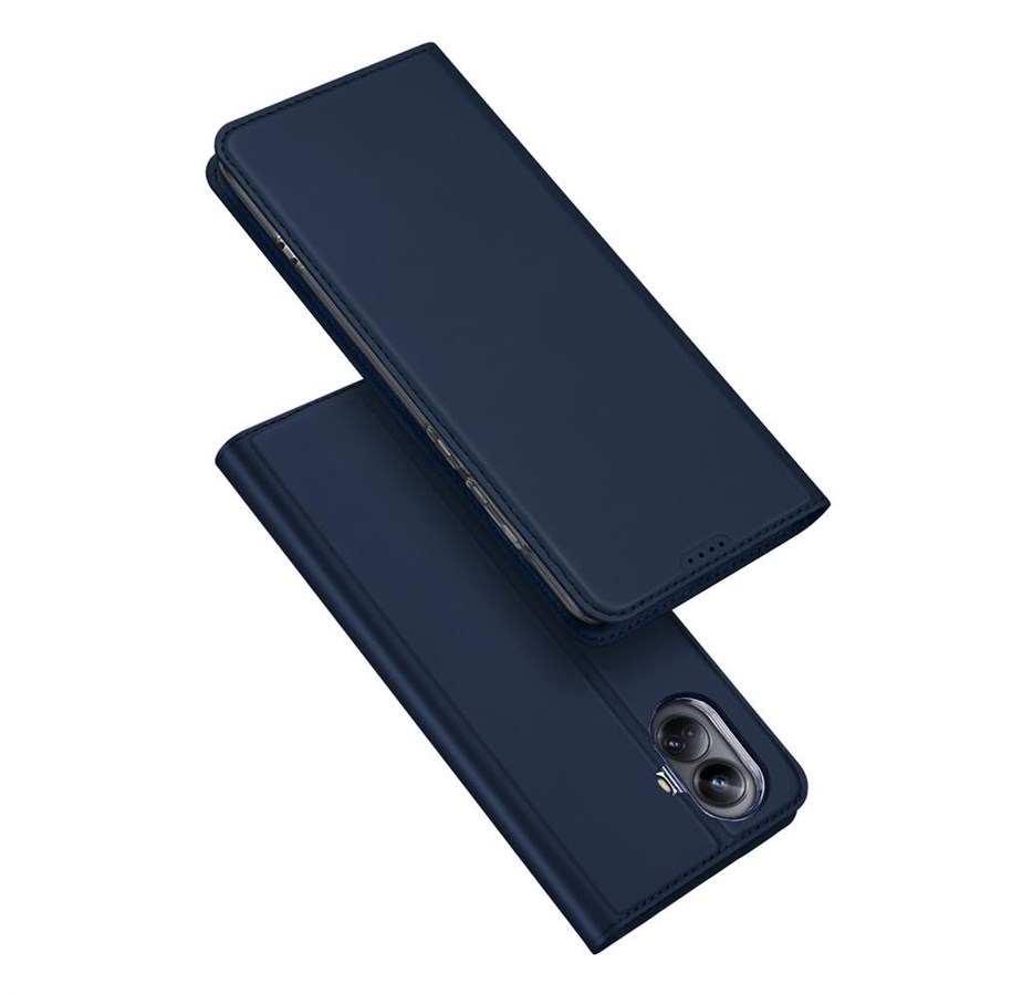 Handys - Cover & Cases - Dux Ducis Skin Pro Case for Realme 10 Pro Flip Cover Card Wallet Stand Blue - 6934913030059