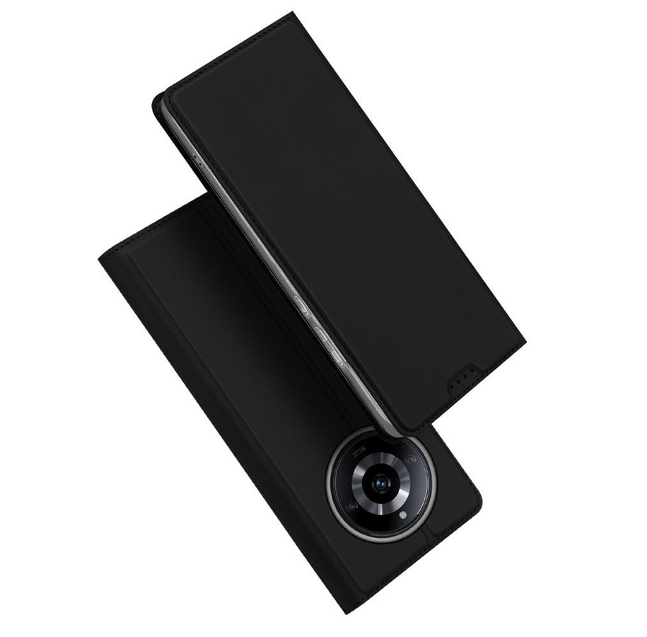 Handys - Cover & Cases - Dux Ducis  Skin Pro Case Realme 11 Flip Cover Card Wallet Stand Black - 6934913025772