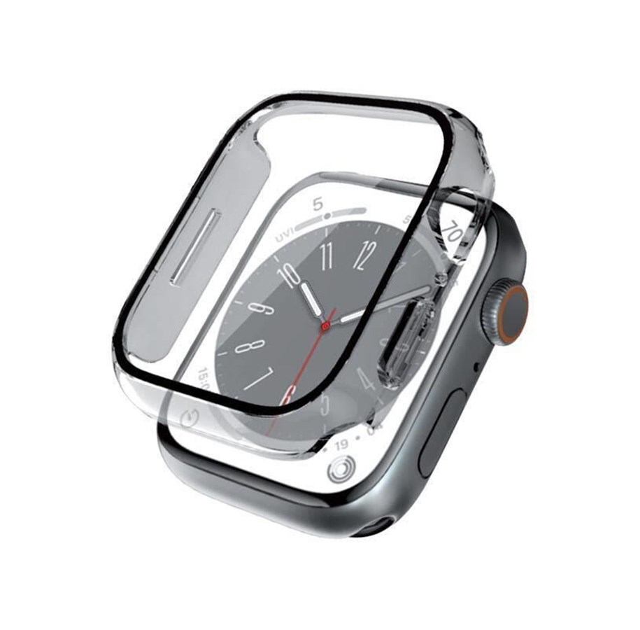 Smartwatch - Accessories - CRONG Hybrid Watch Case - Case with Glass for Apple Watch 44mm (Clear) - CRG-44HS-CLR