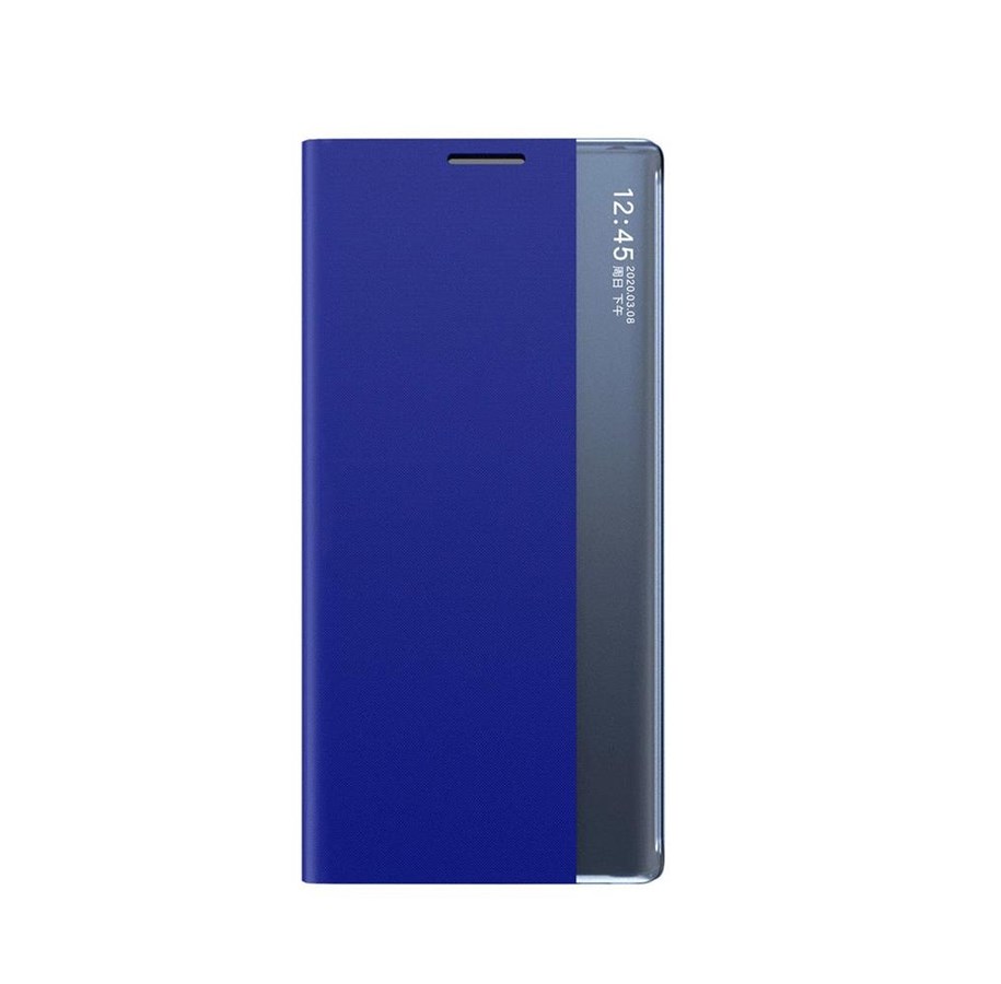 Handys - Cover & Cases - Hurtel New Sleep View Case with Flap and Stand for Samsung Galaxy A55 - Blue - 5907769360770