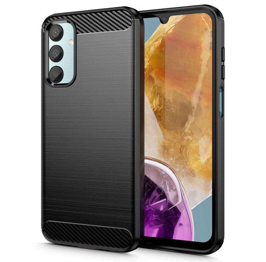 Handys - Cover & Cases - Tech-Protect TPUCarbon Case for Samsung Galaxy M15 5G - Black - 5906302308118