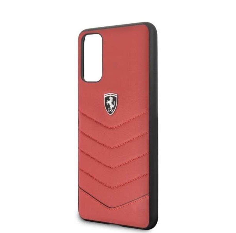 Handys - Cover & Cases - Ferrari Heritage Quilted Case for Samsung Galaxy S20 - Red - 3700740473689