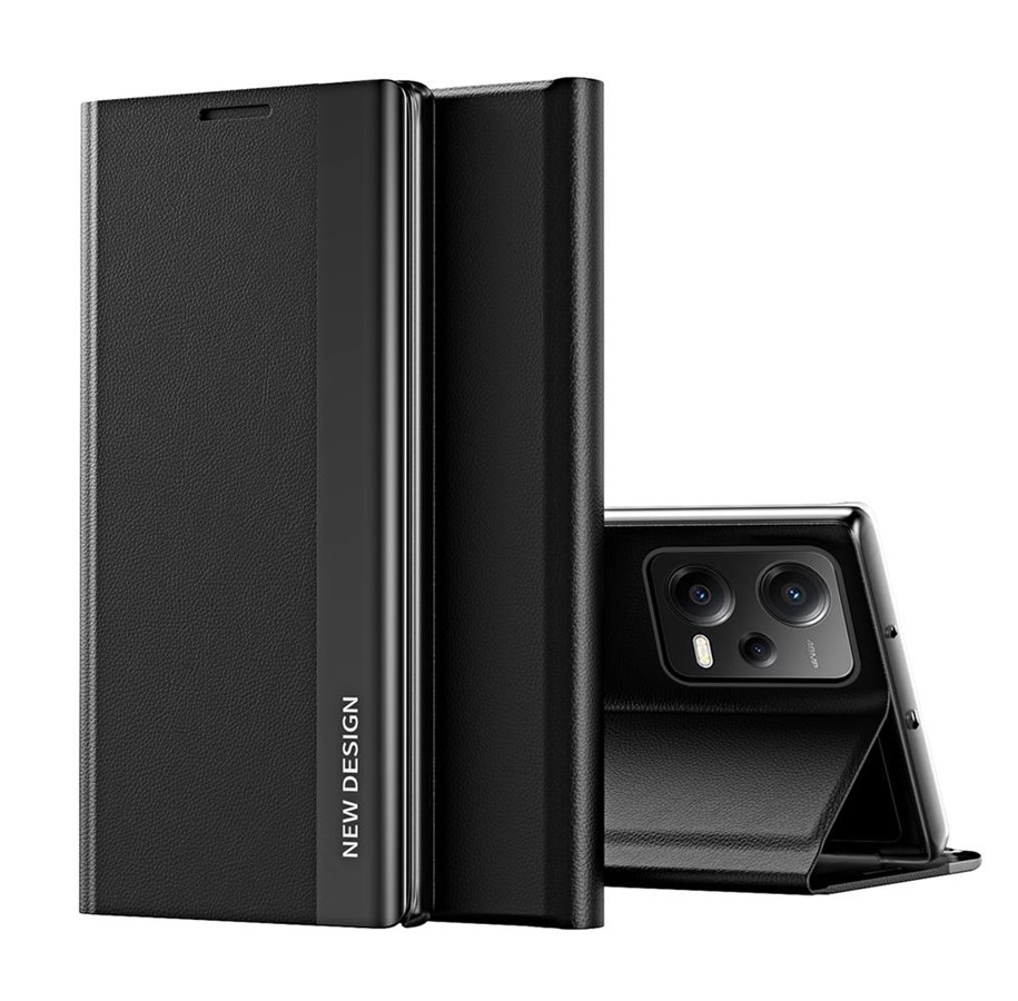 Handys - Cover & Cases - Hurtel Sleep Case Pro Case for Xiaomi Redmi Note 12 5G / Poco X5 5G with Flip Stand Black - 9145576275658