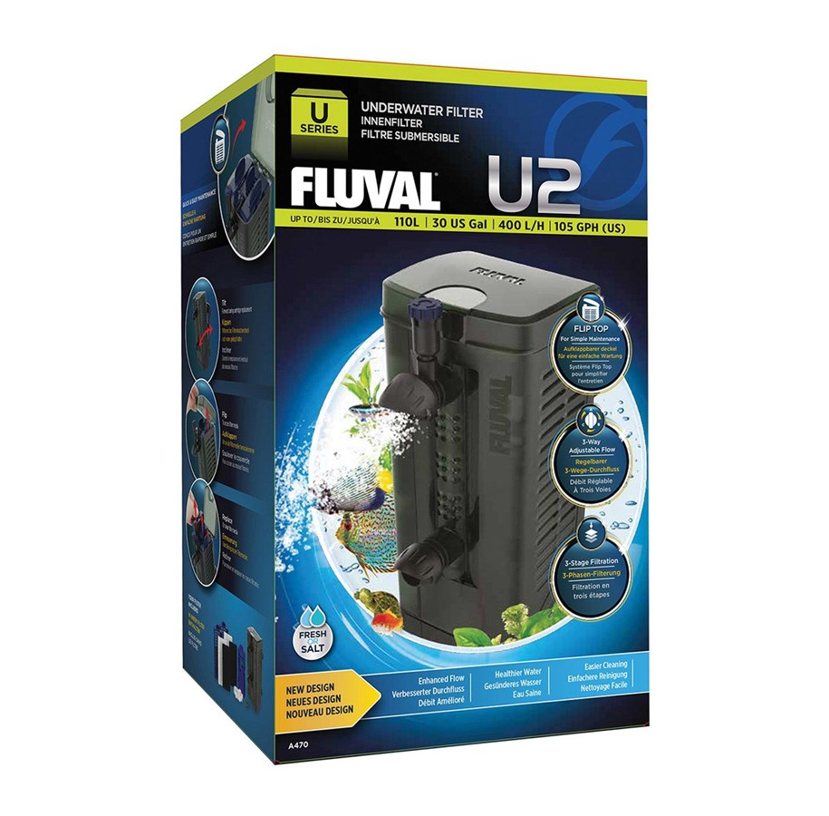 Fische - FLUVAL U2 Indvendig filter t/45-110 L. - A-470
