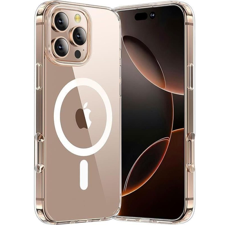 Handys - Cover & Cases - Tech-Protect TP Flex MagSafe Case for iPhone 16 Pro - Transparent - 5906302336050