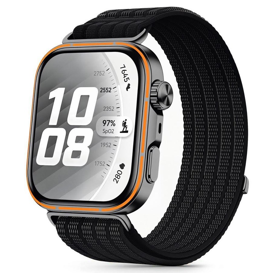 Smartwatch - Accessories - Tech-Protect  Nylon Strap an Huawei Watch Fit 3 / 4 / 4 Pro / 5 / 5 Pro - Black - 5906302323586