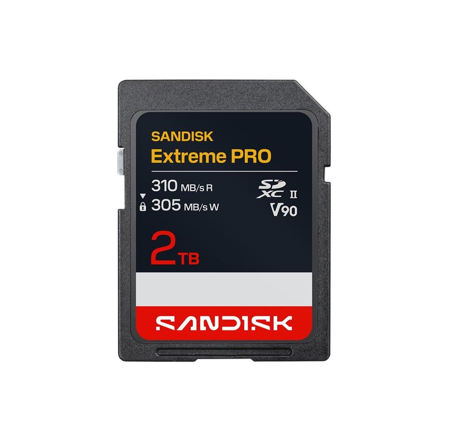 Speicherkarten - SANDISK Extreme PRO - flash memory card - 2 TB - SDXC UHS-II - SDSDXDE-2T00-GN4IN