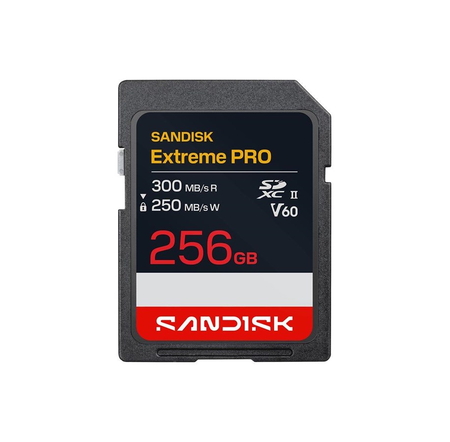Speicherkarten - SANDISK Extreme PRO - flash memory card - 256 GB - SDXC UHS-II - SDSDXEM-256G-GN4IN