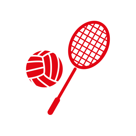 Icon mit Ball und Schläger