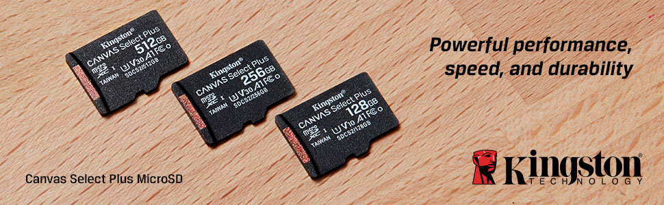 Kingston Canvas Select Plus microSD Top Banner