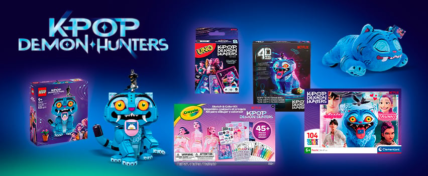 K-Pop Demon Hunters Merchandise – LEGO, UNO, Crayola, 4D Puzzle, Clementoni und Kuscheltier aus der Netflix-Serie